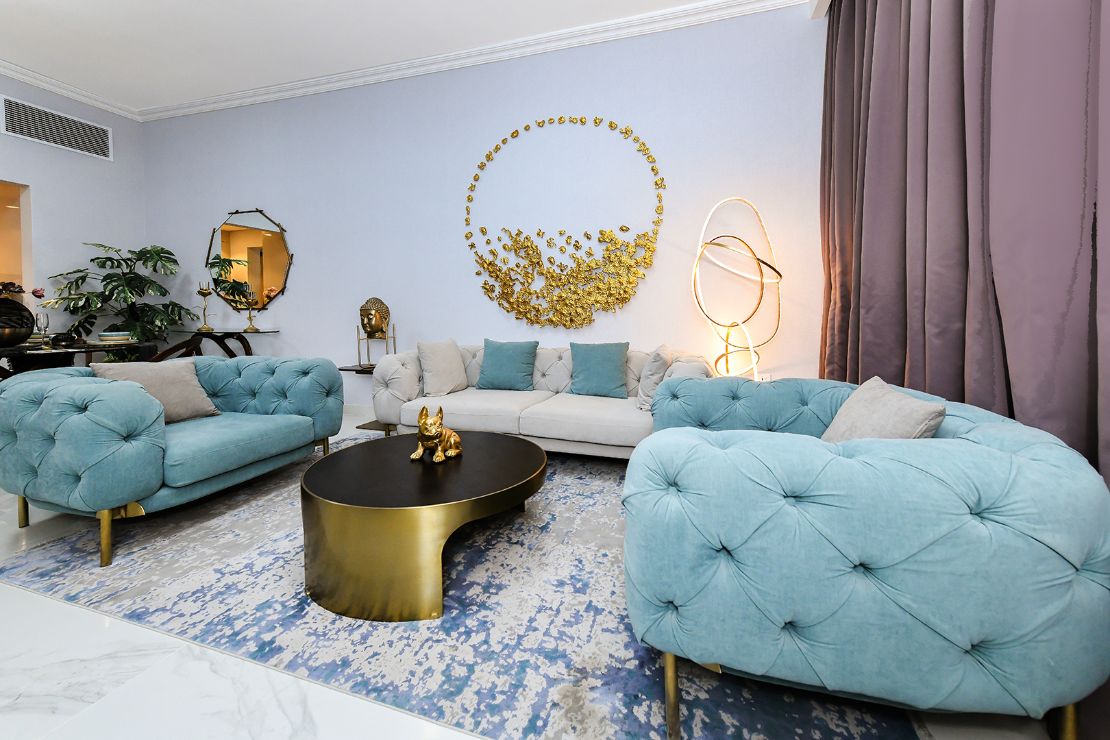 Beautiful view of City View Apartment With Textured Interior And High-End Finishes