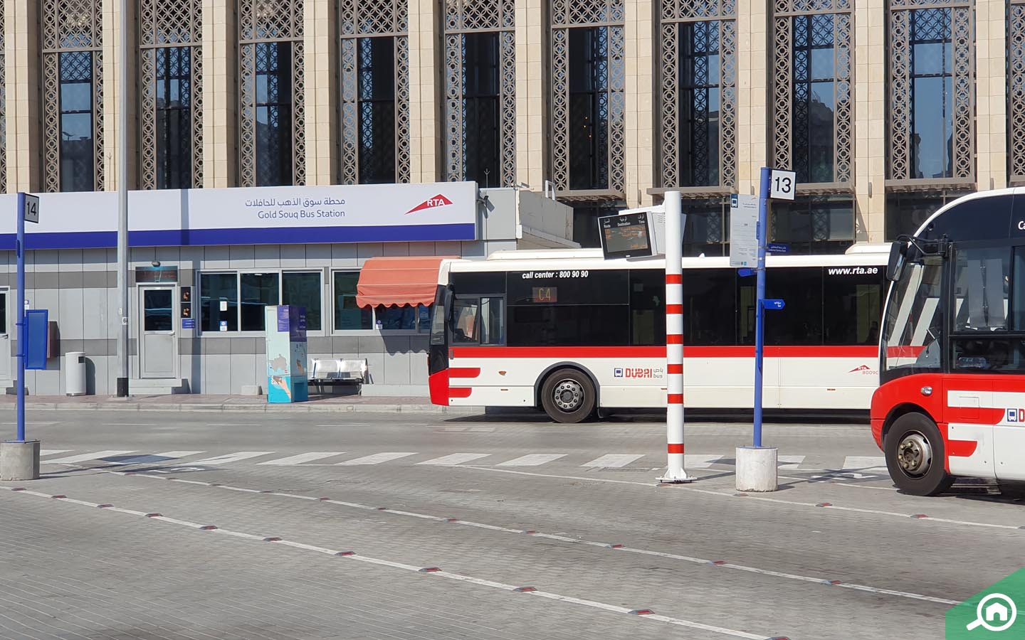 Bus station in Dubai Corniche Deira