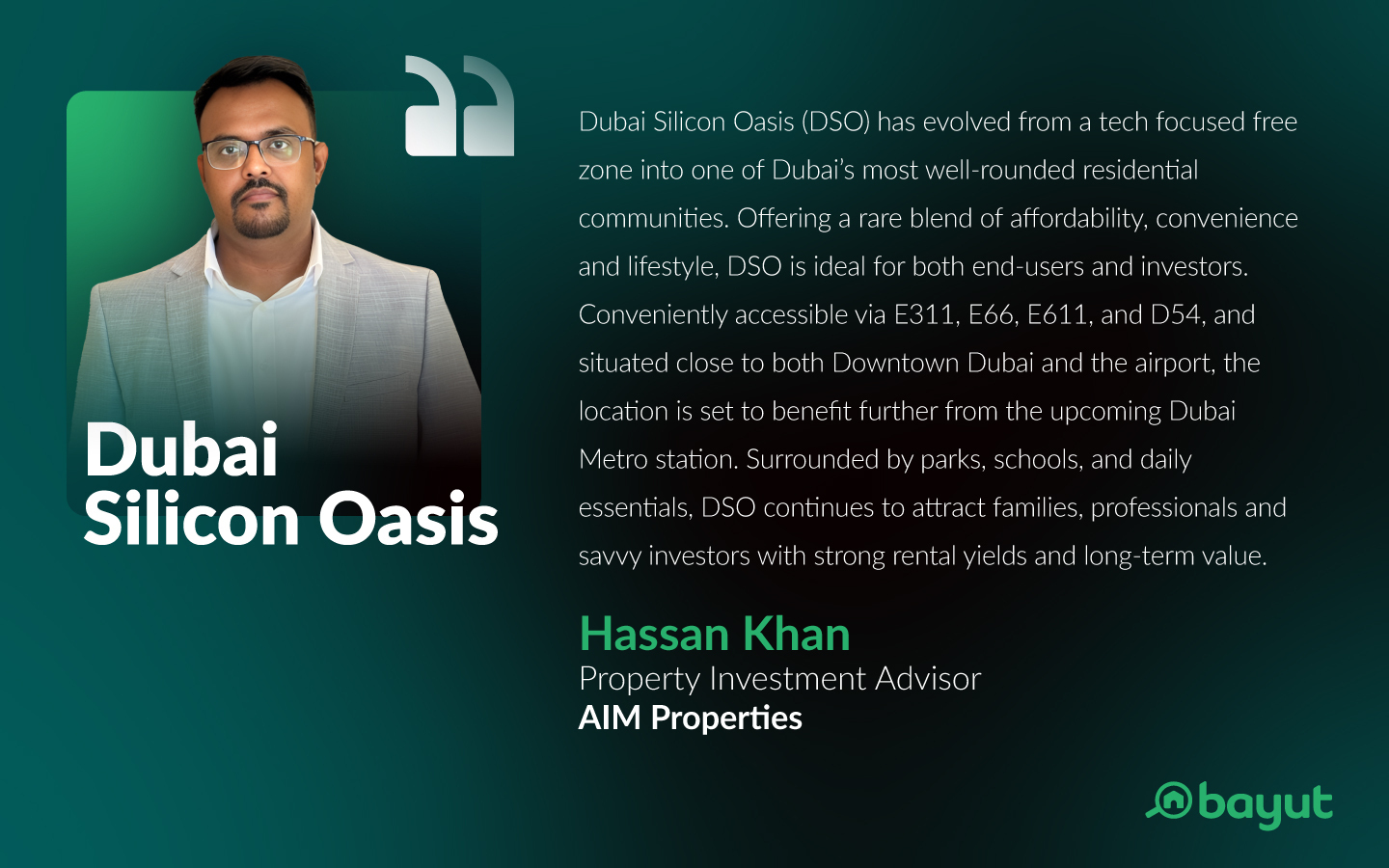Dubai Silicon Oasis Overview by Hassan Khan