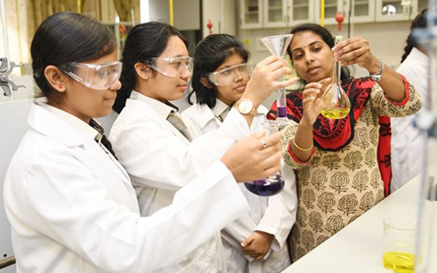 Science labs at Our Own English High School Al Ain
