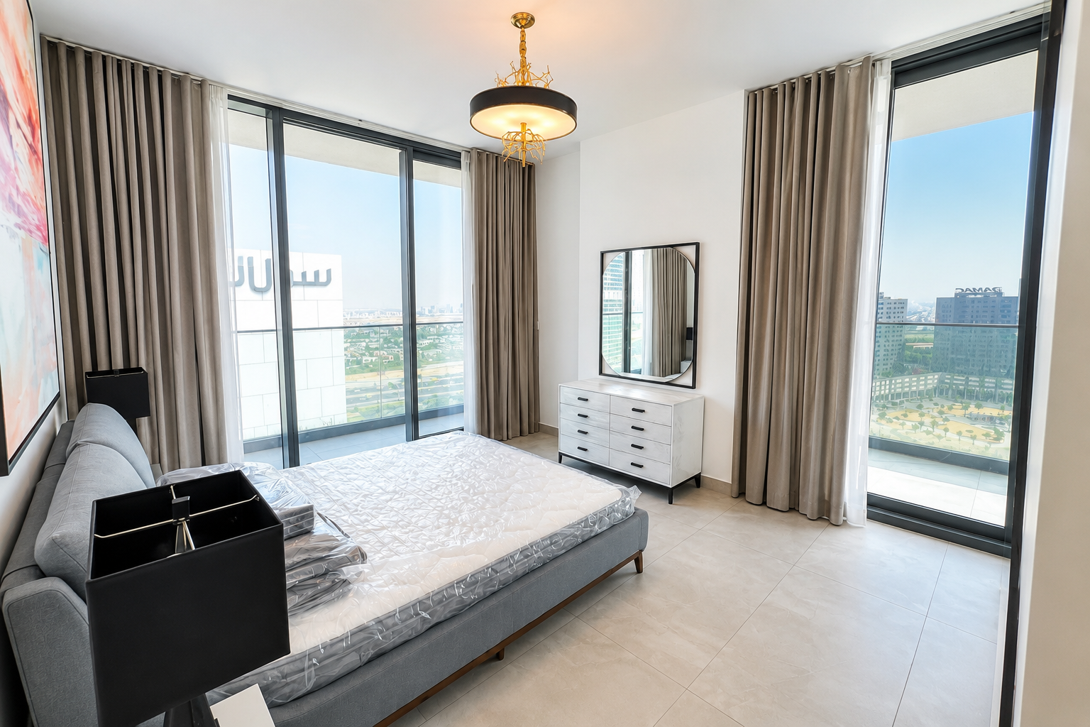 Spacious Balcony with Open Views | High Floor | Fully Furnished | Modern Elegant Design