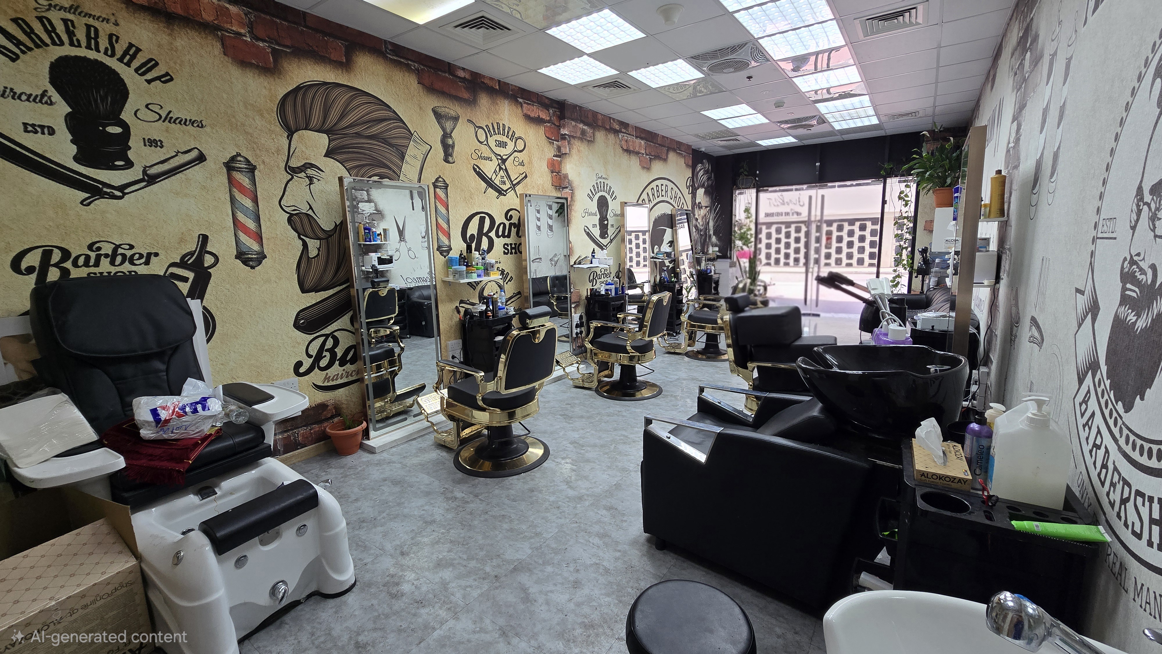 Gents Salon Opportunity | Fully Fitted | No Key Money | Baniyas Road | Near Metro