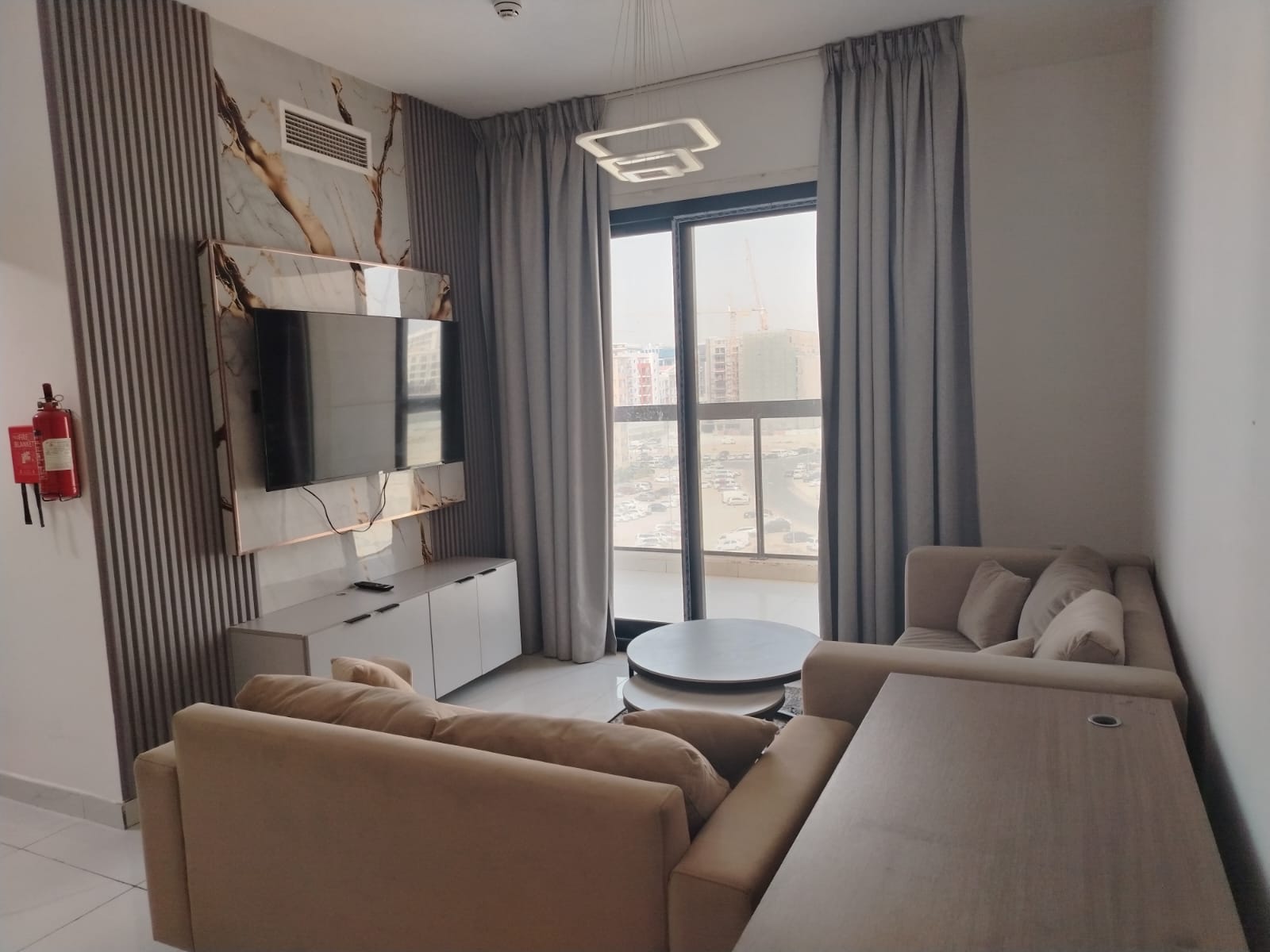 Furnished 1-Bedroom with big Balcony | Road and Pool View photo 2