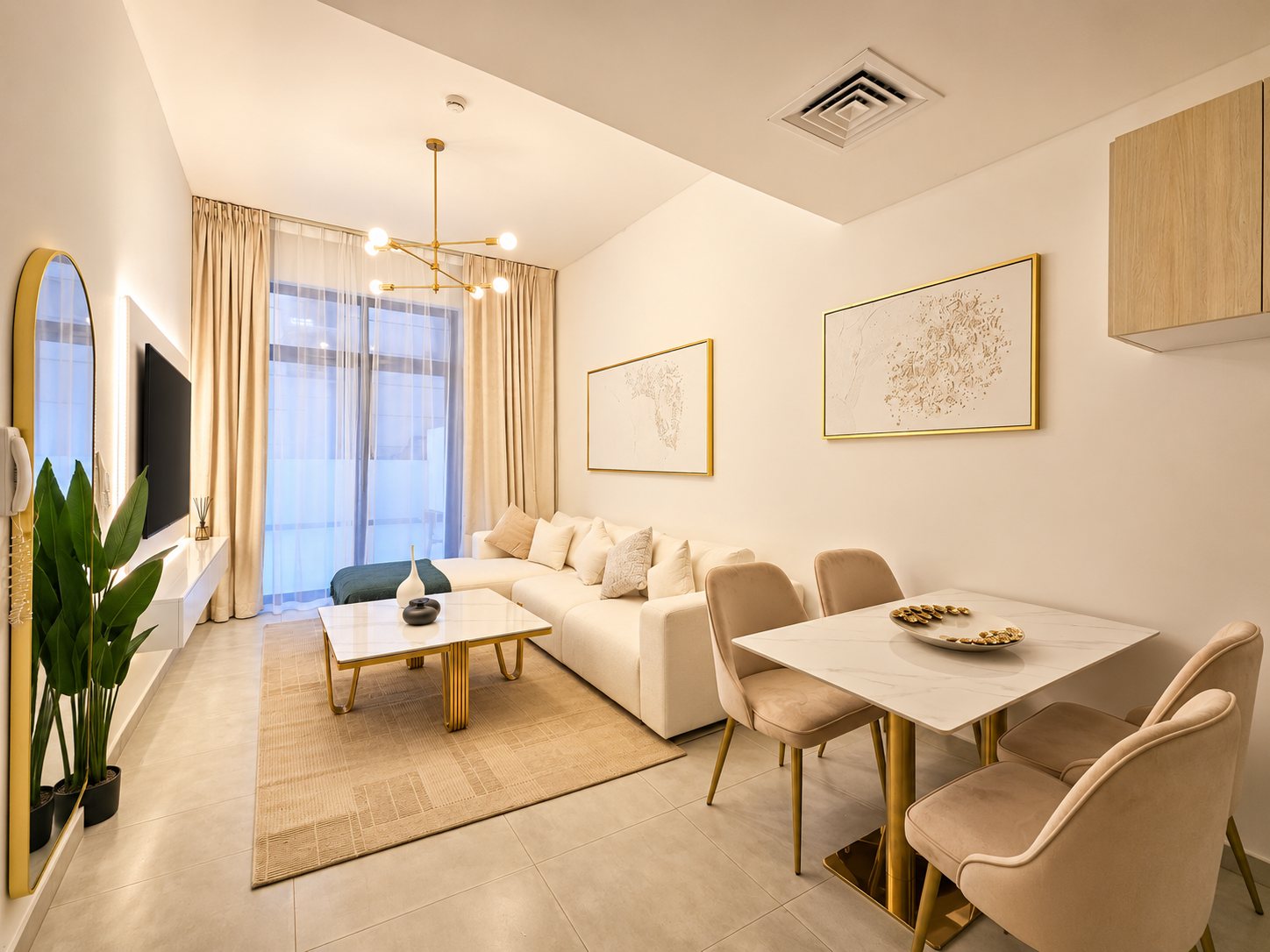 Furnished 1-bed apartment in Binghatti Mirage