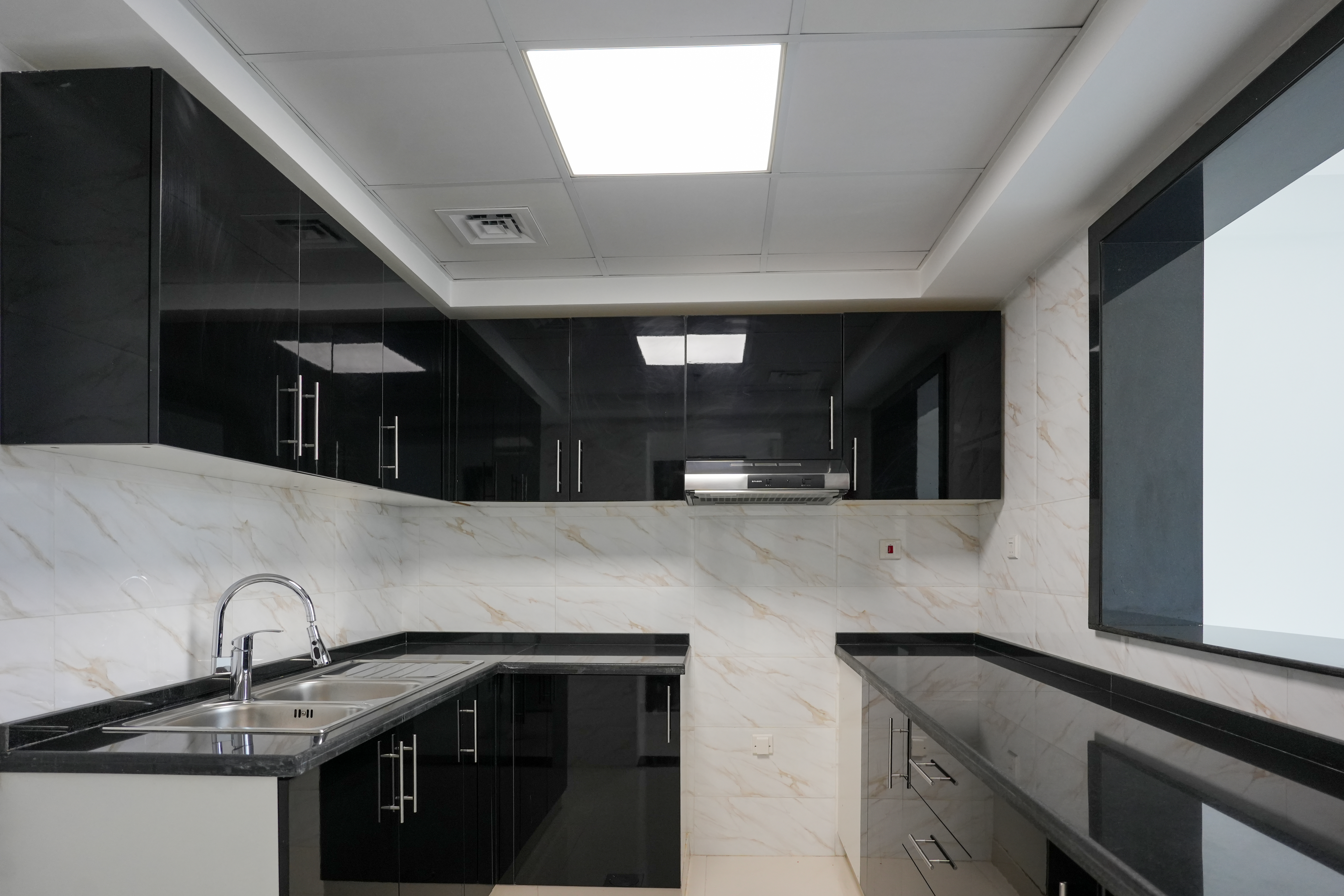 Spacious Kitchen | Prime Business Bay Location | Burj Khalifa View