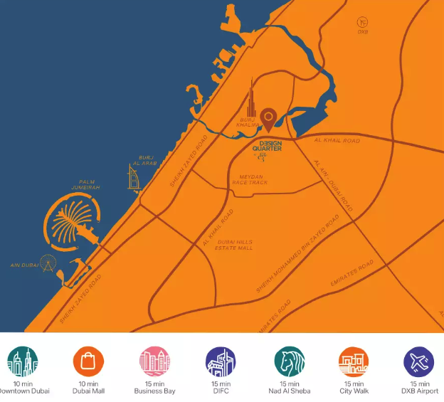 Apartment for Sale in Design Quarter Tower B at Dubai Design District - Dubai