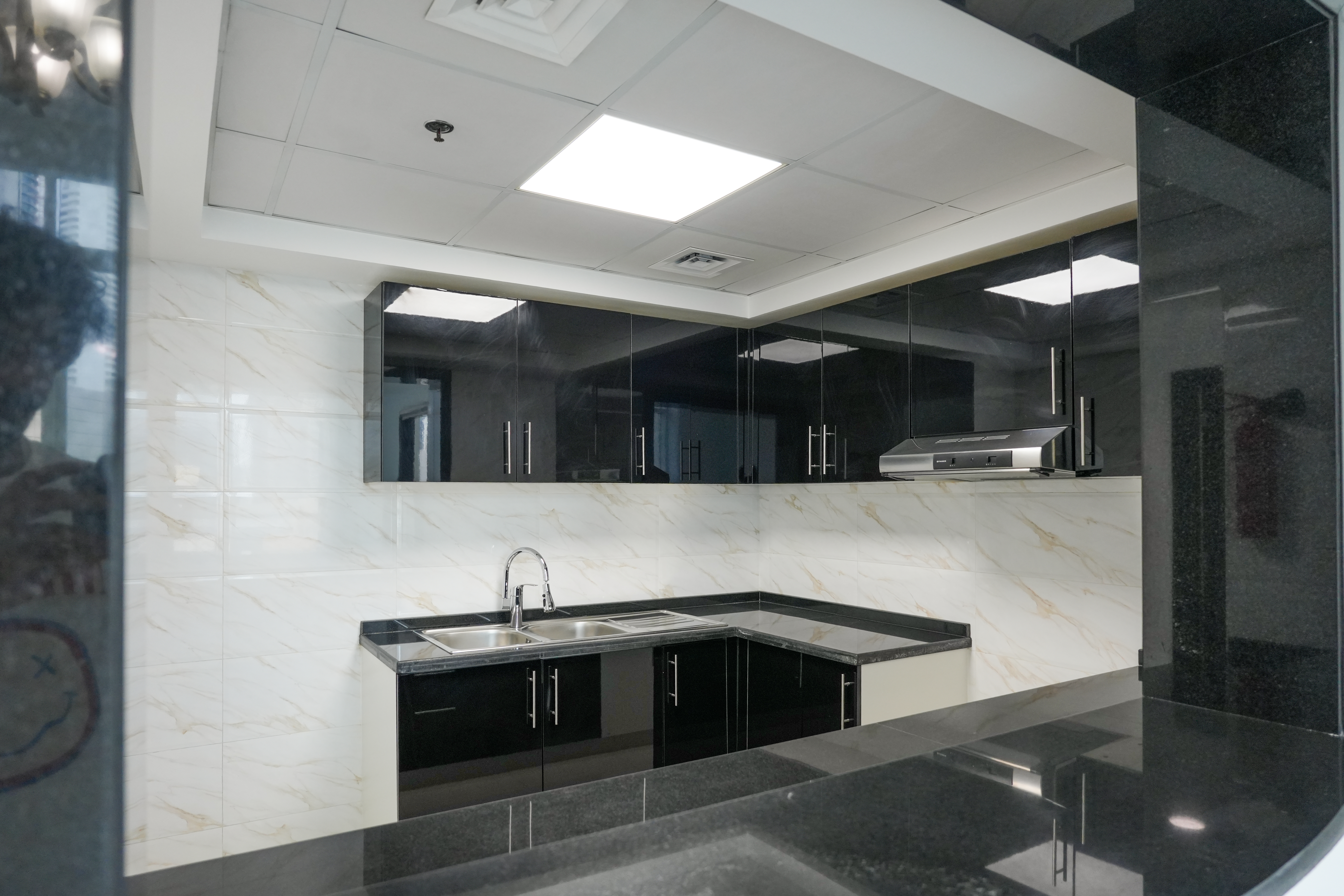 Spacious Kitchen | Prime Business Bay Location | Burj Khalifa View