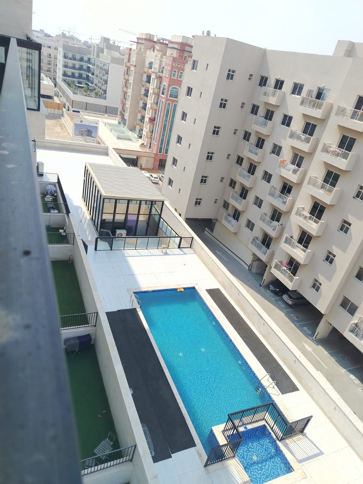 Furnished 1-Bedroom with big Balcony | Road and Pool View photo 5