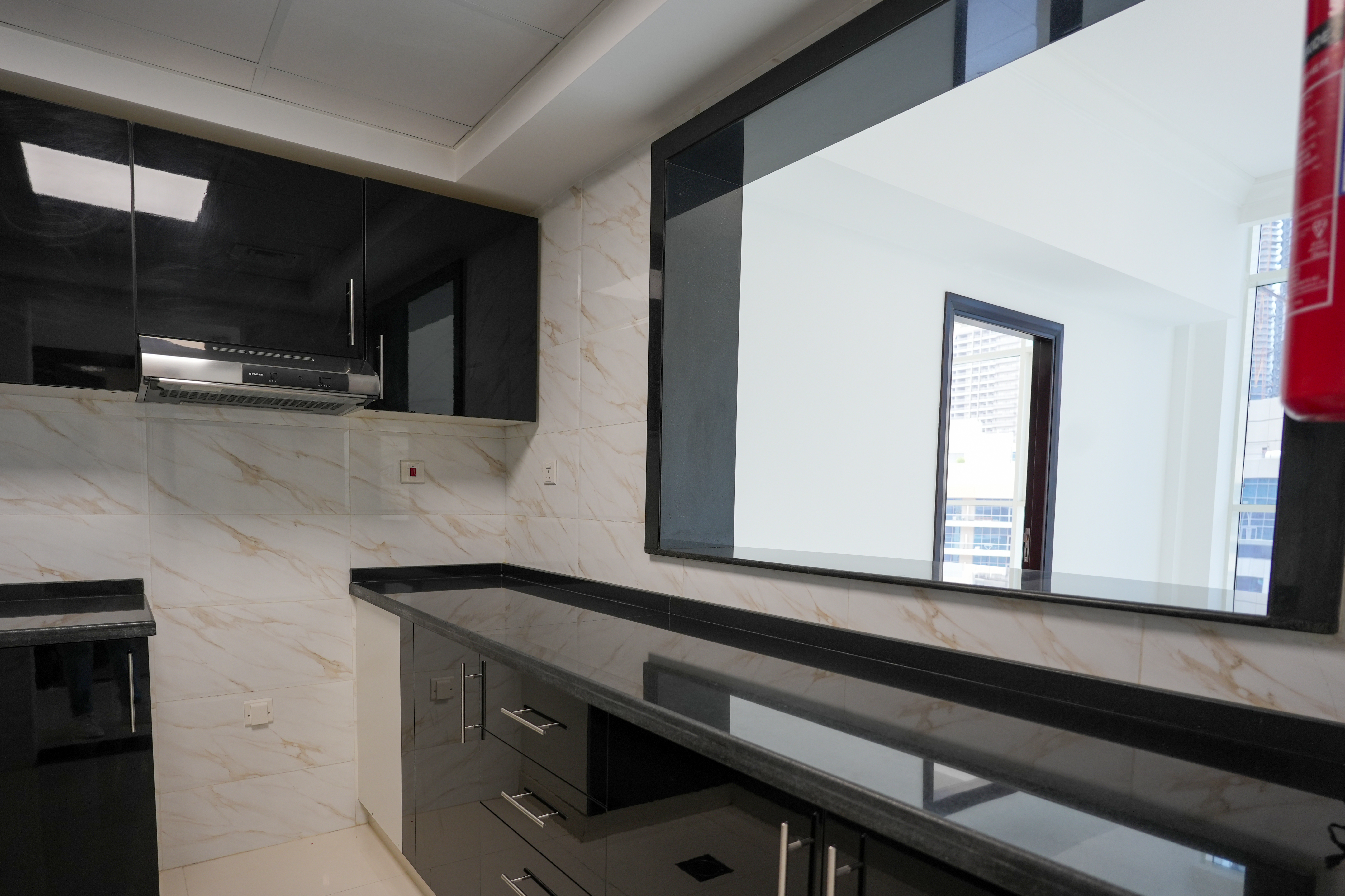 Spacious Kitchen | Prime Business Bay Location | Burj Khalifa View