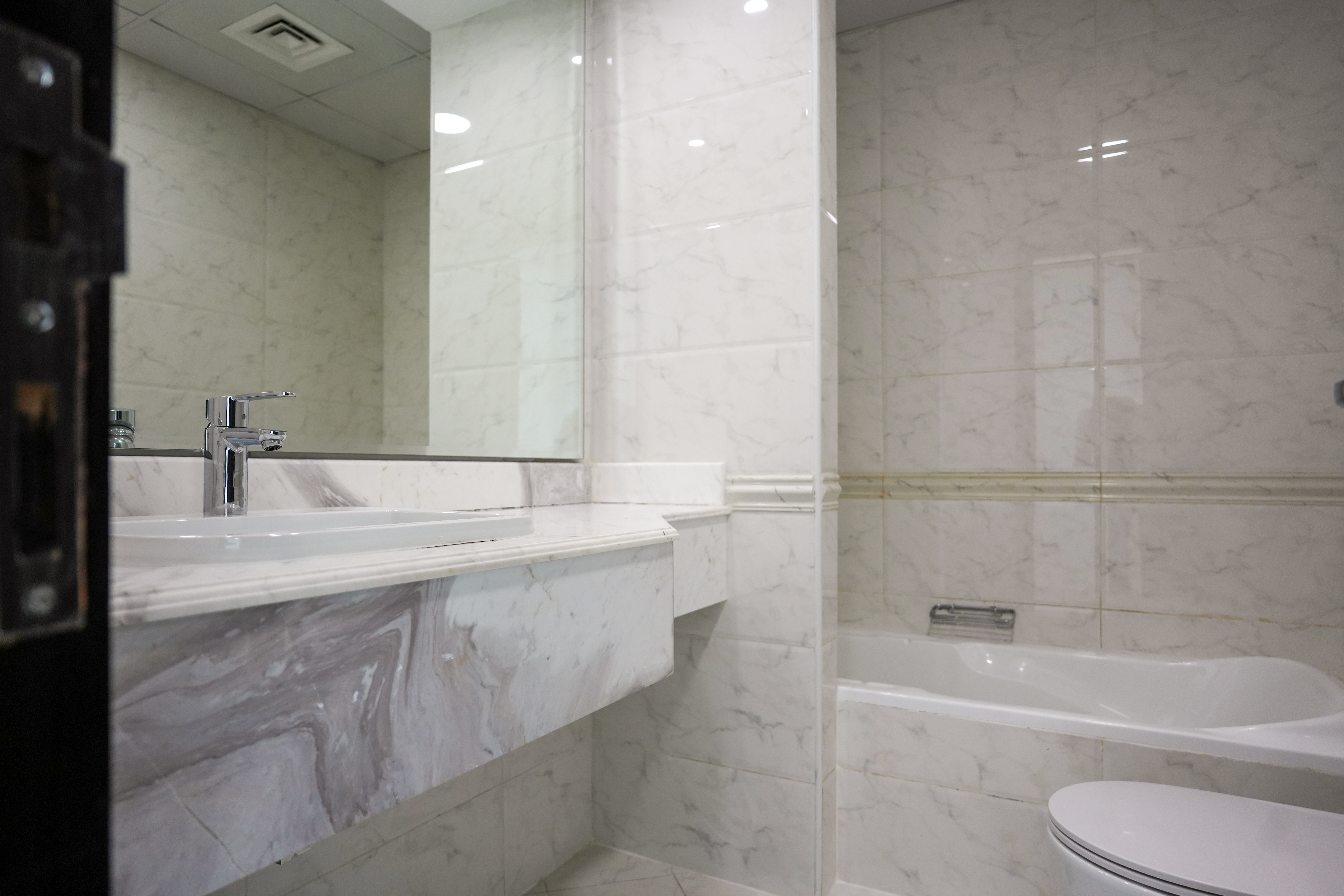 Spacious Kitchen | Prime Business Bay Location | Burj Khalifa View