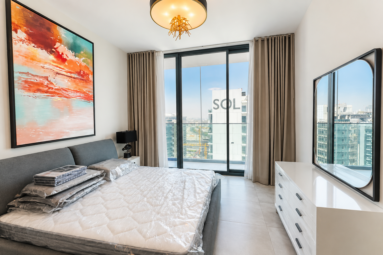 Spacious Balcony with Open Views | High Floor | Fully Furnished | Modern Elegant Design